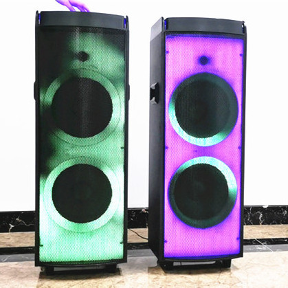 LINGE 12 inchx2 1000W j bl party box 1000 dj bass speaker speaker system led blue tooth speaker with LED light show