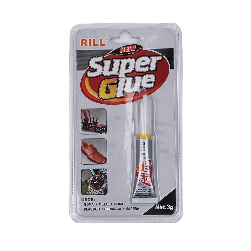 RILL Super Glue 3g for shoes magic instant fast dry  one piece adhesive glue bond metal wood   ceramic 502