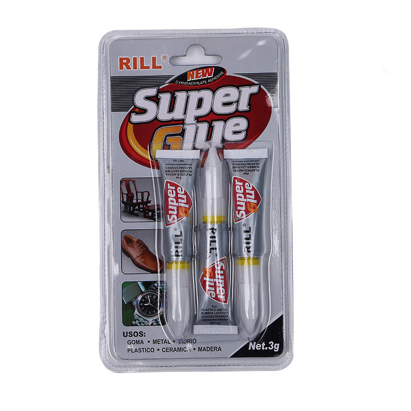 RILL Super Glue 3g for shoes magic instant fast dry  one piece adhesive glue bond metal wood   ceramic 502