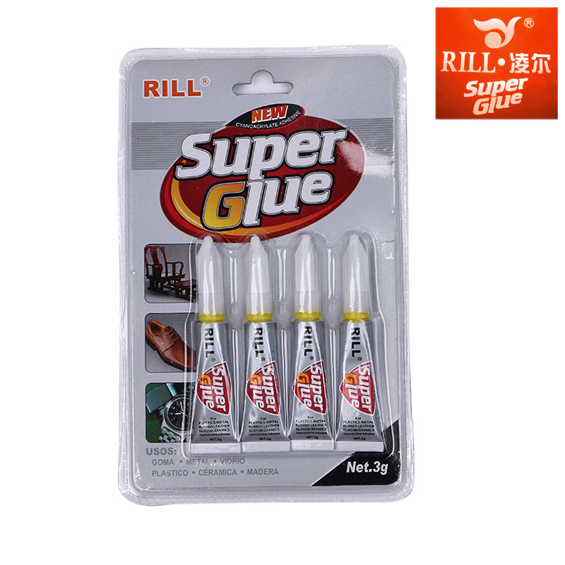 RILL Super Glue 3g for shoes magic instant fast dry  one piece adhesive glue bond metal wood   ceramic 502