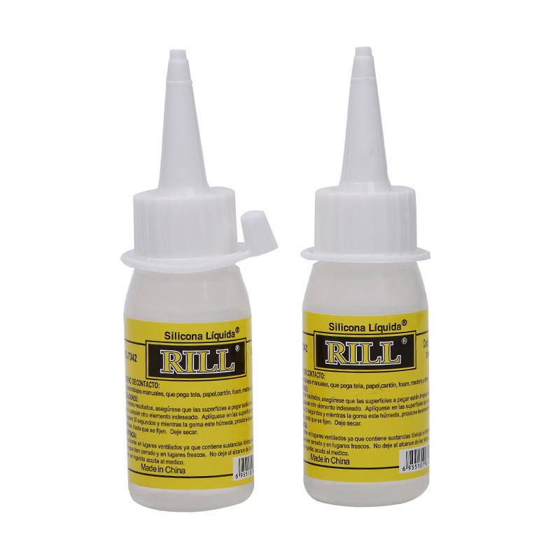 RILL factory direct selling  30ml silicona liquida adhesive glue PVA glue for glass wood plasticmetal liquida glue