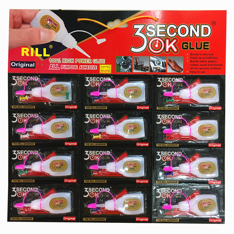 All purpose adhesive 3 second ok super glue