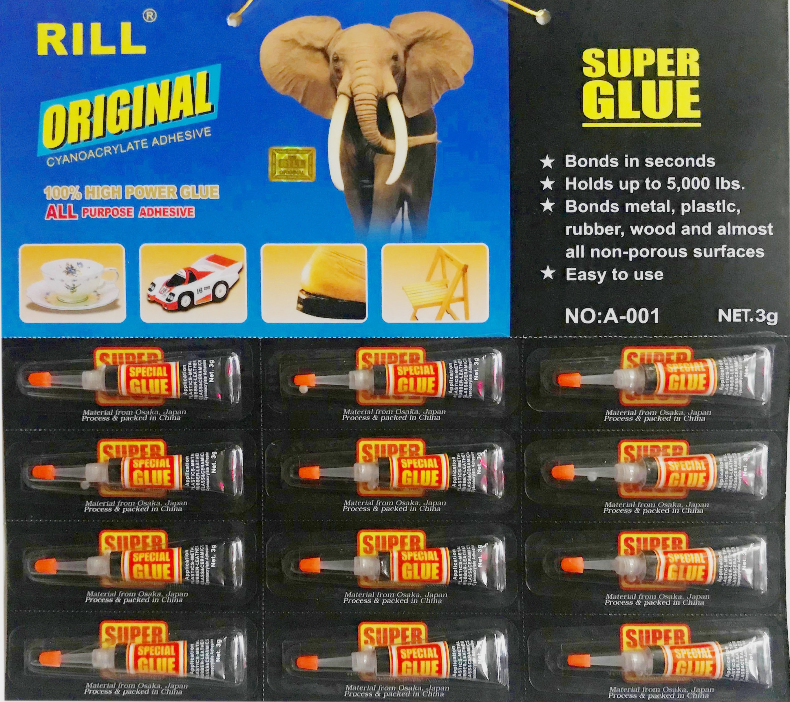 Super Strong Glue3g Africa 100% glue RILL super glue factory