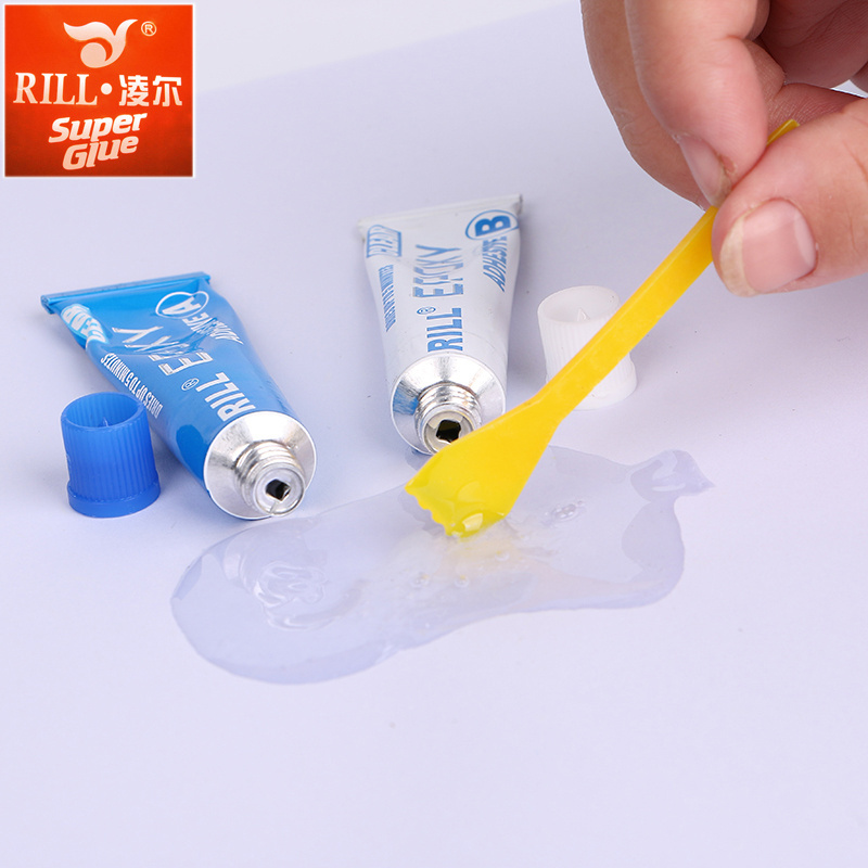 5 minutes  transparent epoxy AB glue 20g toughened industrial  heat resistant  exopy steel  glue