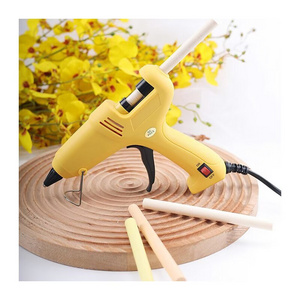 High Quality Yellow Thermostatic Heating Plugged In Sealing Wax Sticks Hot Melt Glue Gun 60w Suitable For 11mm Wax Sticks