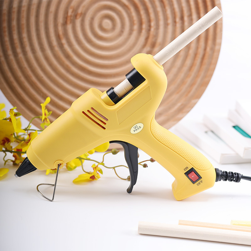 High Quality Yellow Thermostatic Heating Plugged In Sealing Wax Sticks Hot Melt Glue Gun 60w Suitable For 11mm Wax Sticks