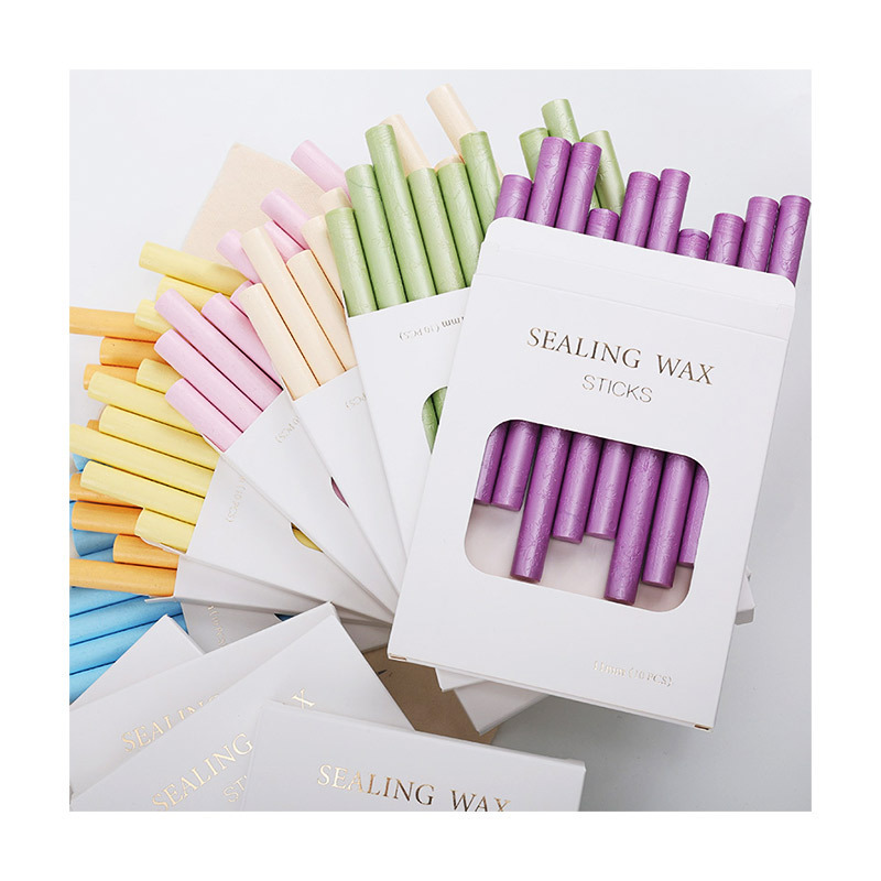 Best Sellers Multicolored Snowflake Sealing Wax Sticks 11*135mm Box-Packed Hot Melt Glue Gun Wax Sticks For Wax Seal Stamp