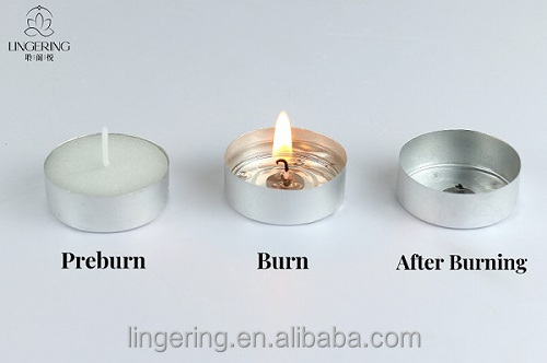 China Factory Tealight Candle  Natural Plant  Wax 4 Hours Unscented White Tealight Atmosphere candle tea wax candle