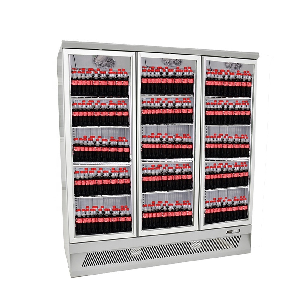 Supermarket Glass Door Upright Freezer Glass Door Refrigerator refrigeration equipment commercial display fridge