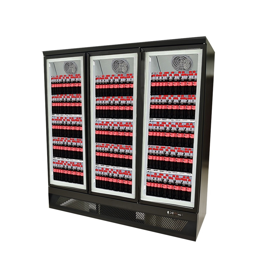 Supermarket Glass Door Upright Freezer Glass Door Refrigerator refrigeration equipment commercial display fridge