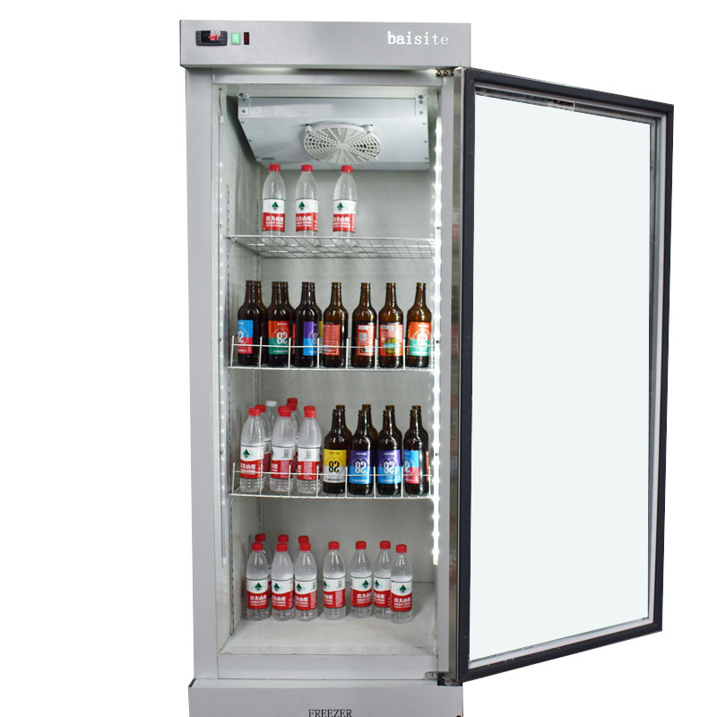 Manufacturer High Quality Used Outdoor Ice Merchandiser OEM  Beverage Cooler  CE approval Table Top Beer Beverage Refrigerator