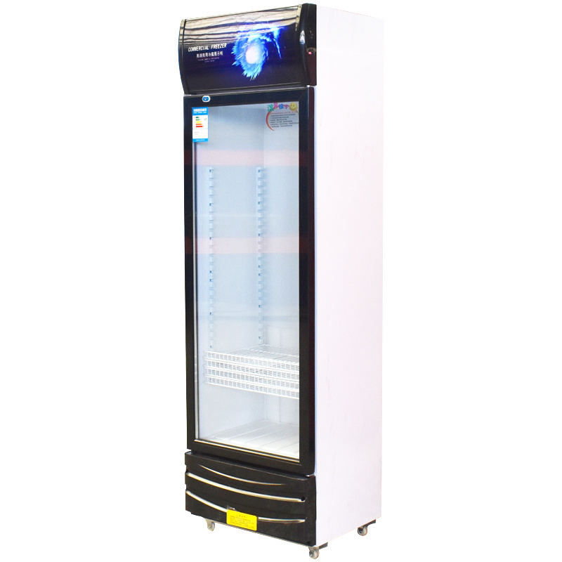 Wholesale pepsi glass door cola showcase refrigerator green energy drink display fridge