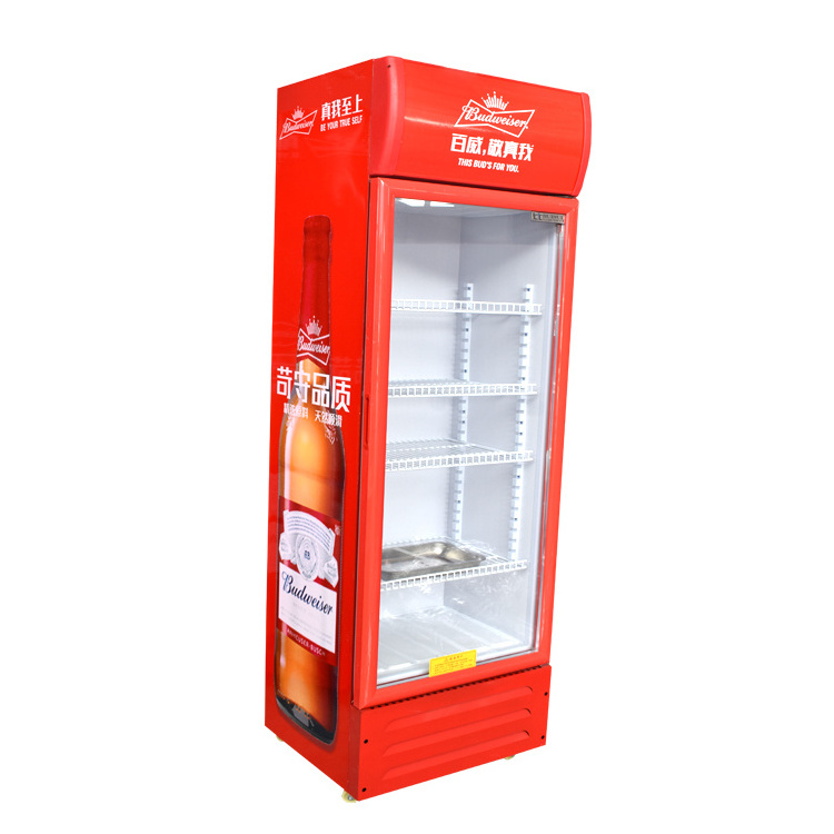 Supermarket Commercial Glass Door Freezer Beverage Cooler Coca Chiller Cola Air Cooler Pepsi Drink  Display Fridge Refrigerator