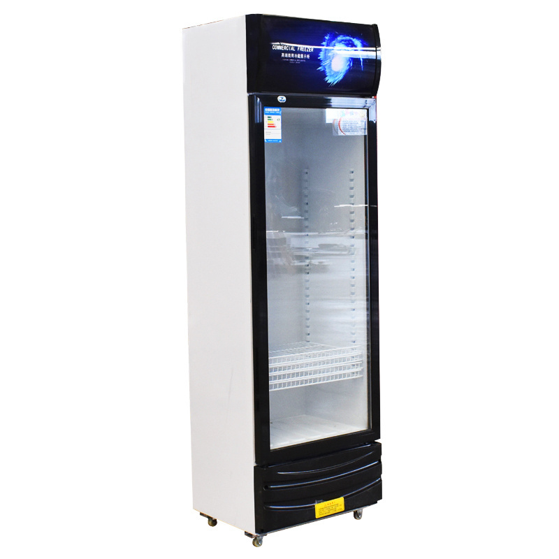 Wholesale pepsi glass door cola showcase refrigerator green energy drink display fridge