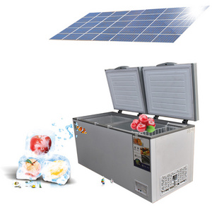 Solar Power 12V DC Fridge Home Use Freezer 570L Refrigerator for Fish Vegetable Fruit Storage