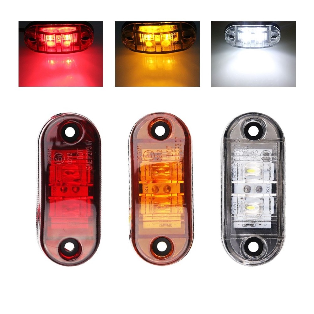 Amber Red White truck side lamp led 3.8inch working light led led side marker light