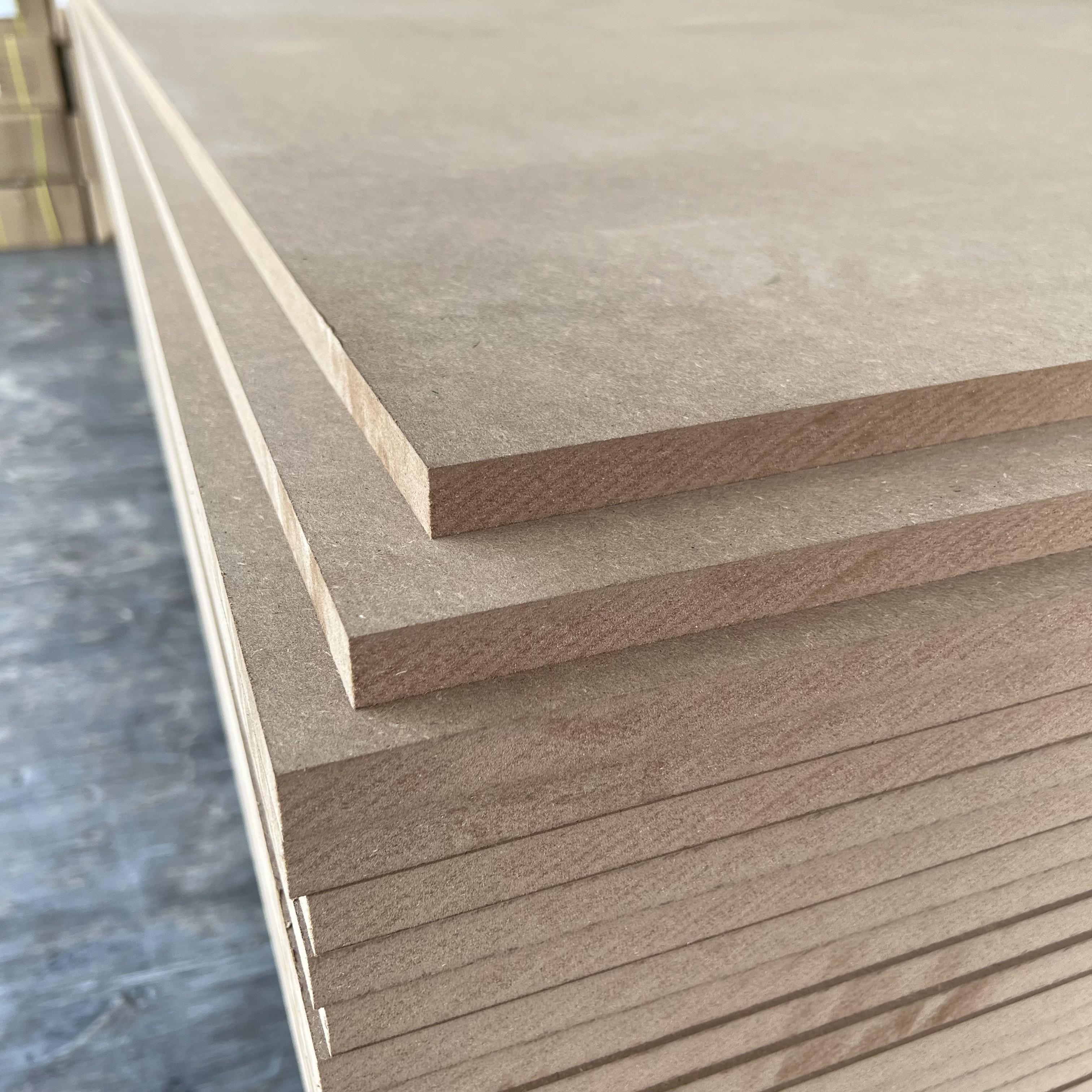 Factory Melamine laminated mdf board 18mm mdf wood craft plywood 3mm 6mm 9mm 15mm 18mm