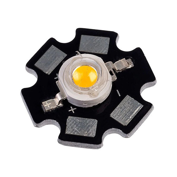 Factory direct sales High Brightness 3w 1w High Power LED with Heatsink Star PCB 20mm