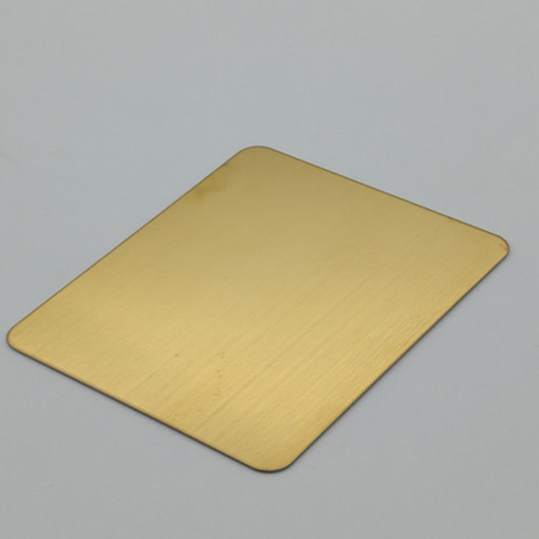 Gold Color Stainless Steel Sheet Price Inox Mirror Finished Gold Stainless Steel Sheet 304