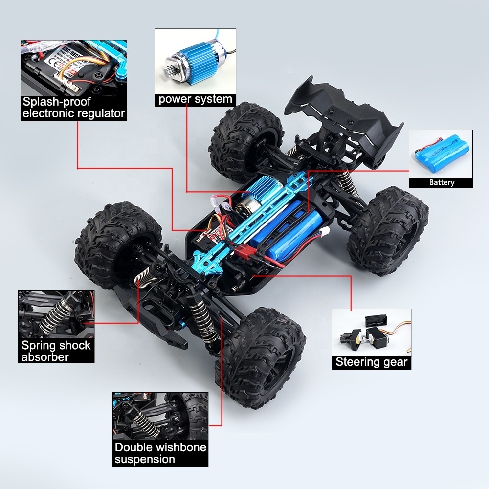 Hot Sale Off Road Vehicle 4wd Off Road Climbing Cars 1/16 Electric Kids Toy High Speed Rc Car kit 2.4G Remote Control Toy