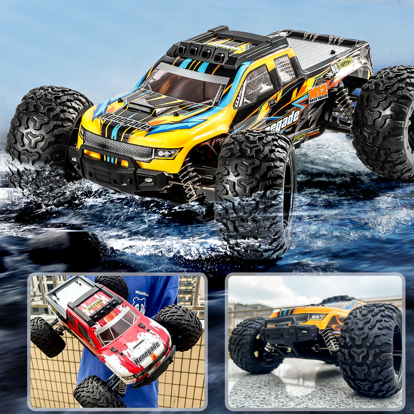 2023 haiboxing latest 1/10 remote control large tire simulation four-wheel drive off-road high-speed car rc monster truck