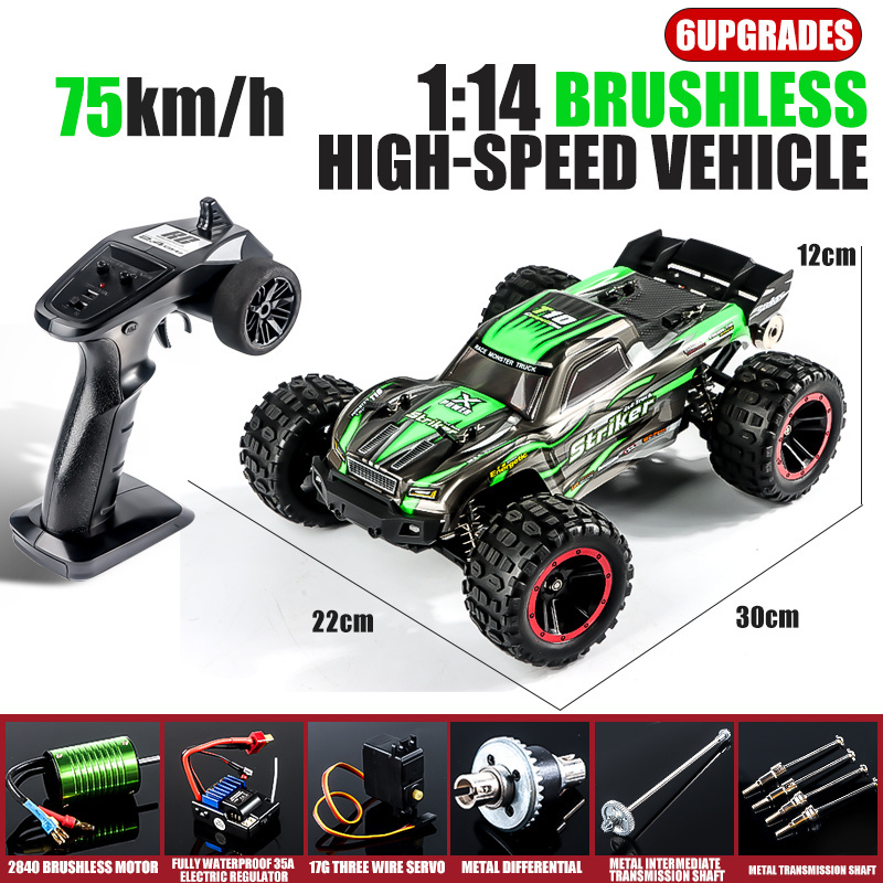 Chinese toy HBX-2105A 1/14 all terrain off-road climbing electric four-wheel drive toy remote control car brushless motor 70KM/H