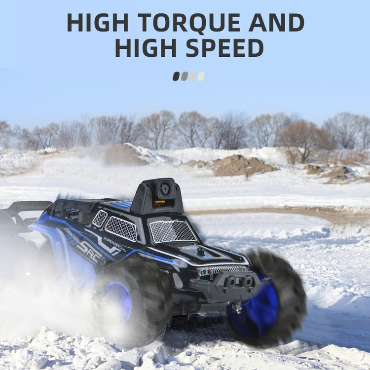 New Mini 2.4GHz 4WD High Speed RC Off-Road Car WiFi FPV 480P Camera Brushed APP Control Remote control Toy for Kids Adults