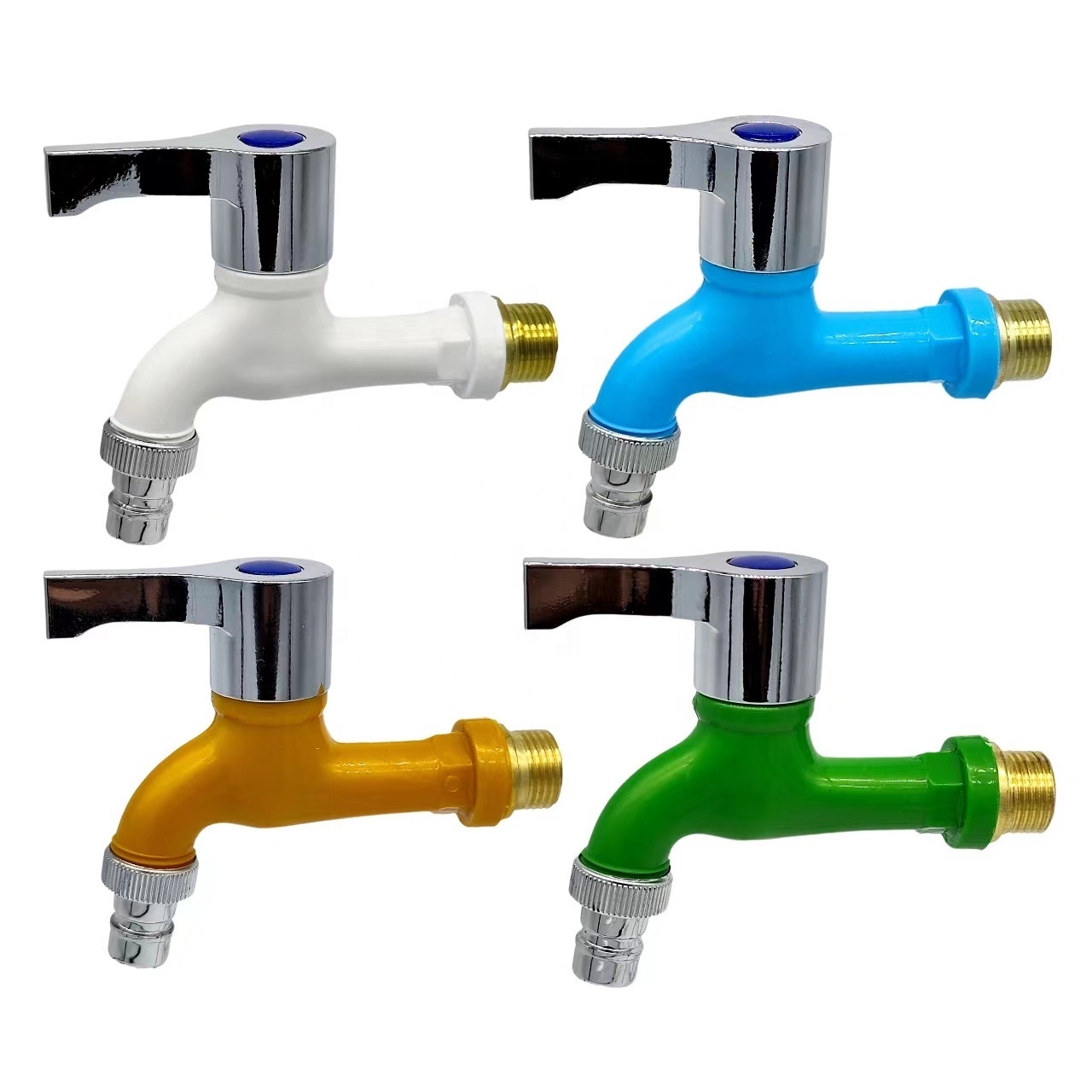 LJ-21 Wholesale price PVC PP ABS washi  basin bathroom faucet kitchen tap wall plastic faucet