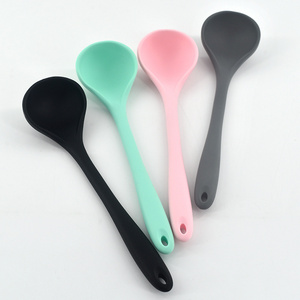 All-in-one All-in-one Silicone Long Handle Hot Pot Spoon Porridge Spoon Kitchen Cooking Tools Children's Supplement Soup Spoon