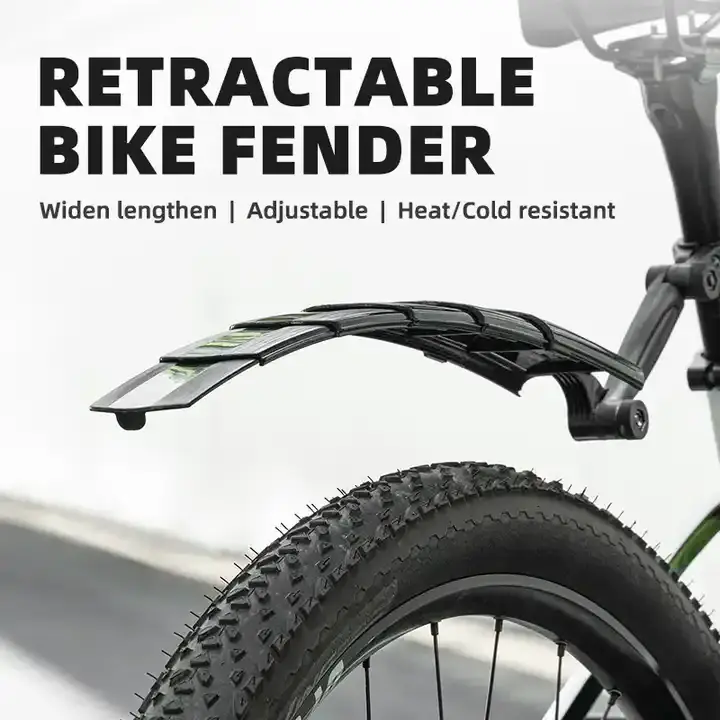 ROCKBROS Bicycle shrink fender for children folding bicycle mud in addition to lengthening retaining water adjustable fender