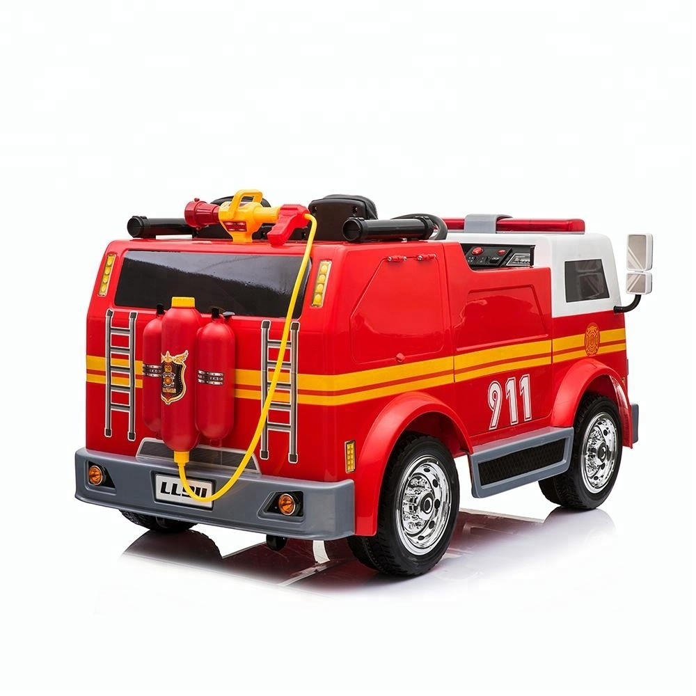 Factory 12V/24V Ride On Kids Electric Car Remote Control Kids Fire Truck Electric Vehicle