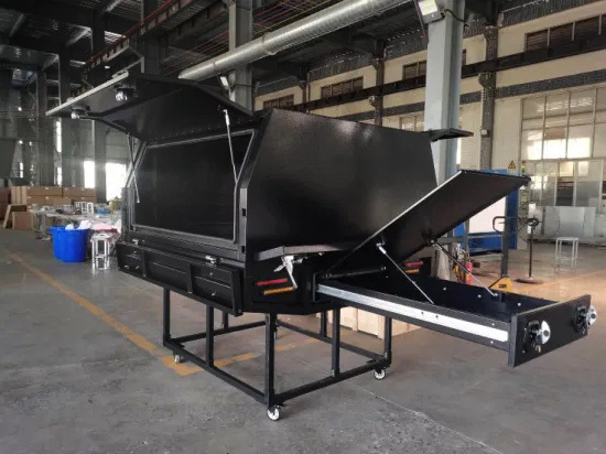 lamax Wholesale Custom Powder Coated Dual Cab Ute Tray Aluminum Canopy Cheap Pickup Aluminium Ute Canopy