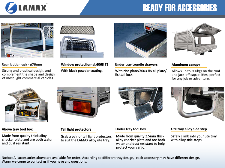 new lamax 2024  Custom Aluminium Single Cab UTE Cage Half Tray Camping Canvas Hilux Canopy