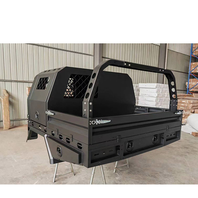 lamax Wholesale Custom Powder Coated Dual Cab Ute Tray Aluminum Canopy Cheap Pickup Aluminium Ute Canopy