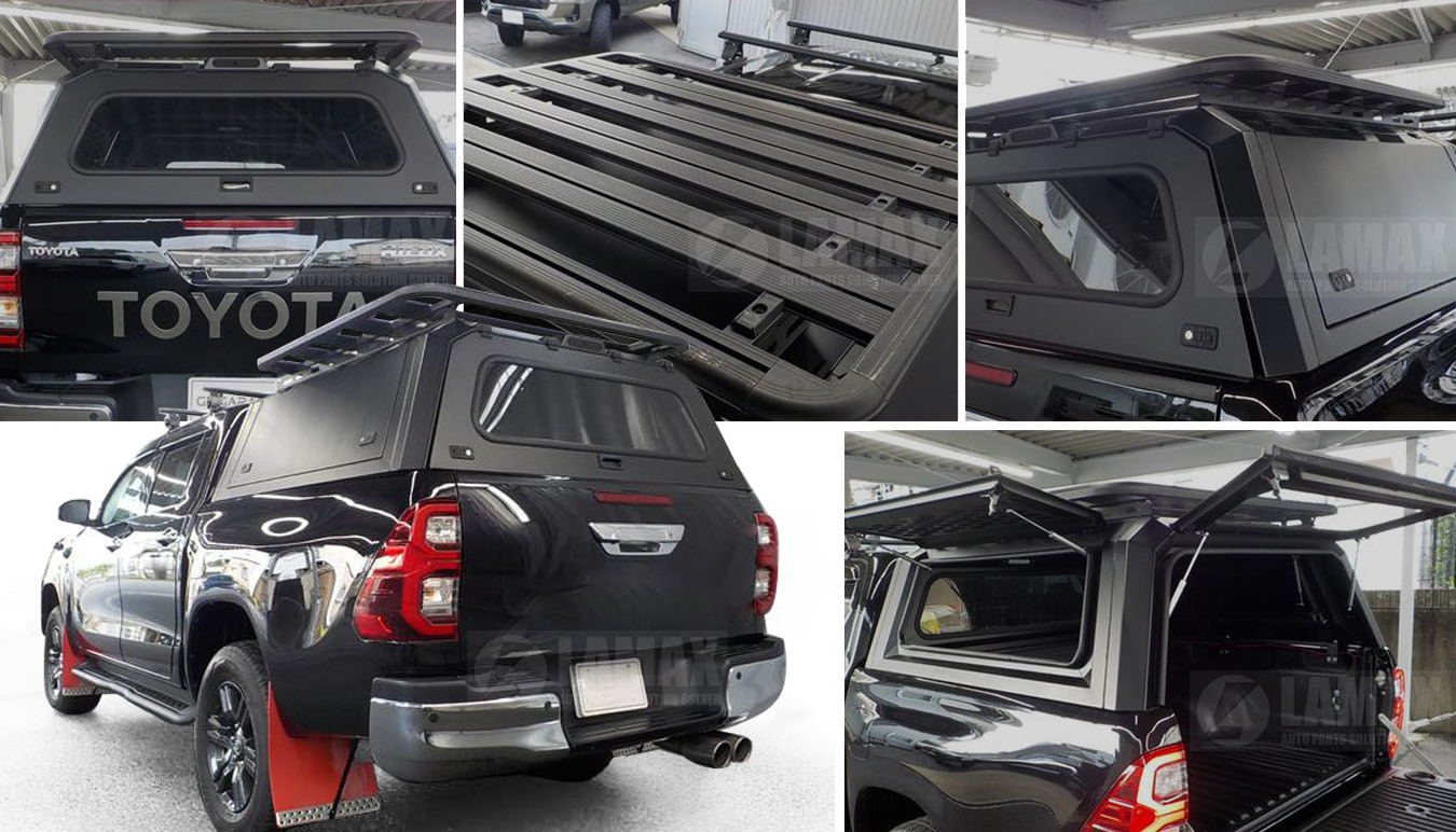 2024Lightweight Aluminium Hardtop Topper Camper Truck Canopy for Toyota Tundra Hilux Tacoma Ford F 150 Raptor ranger