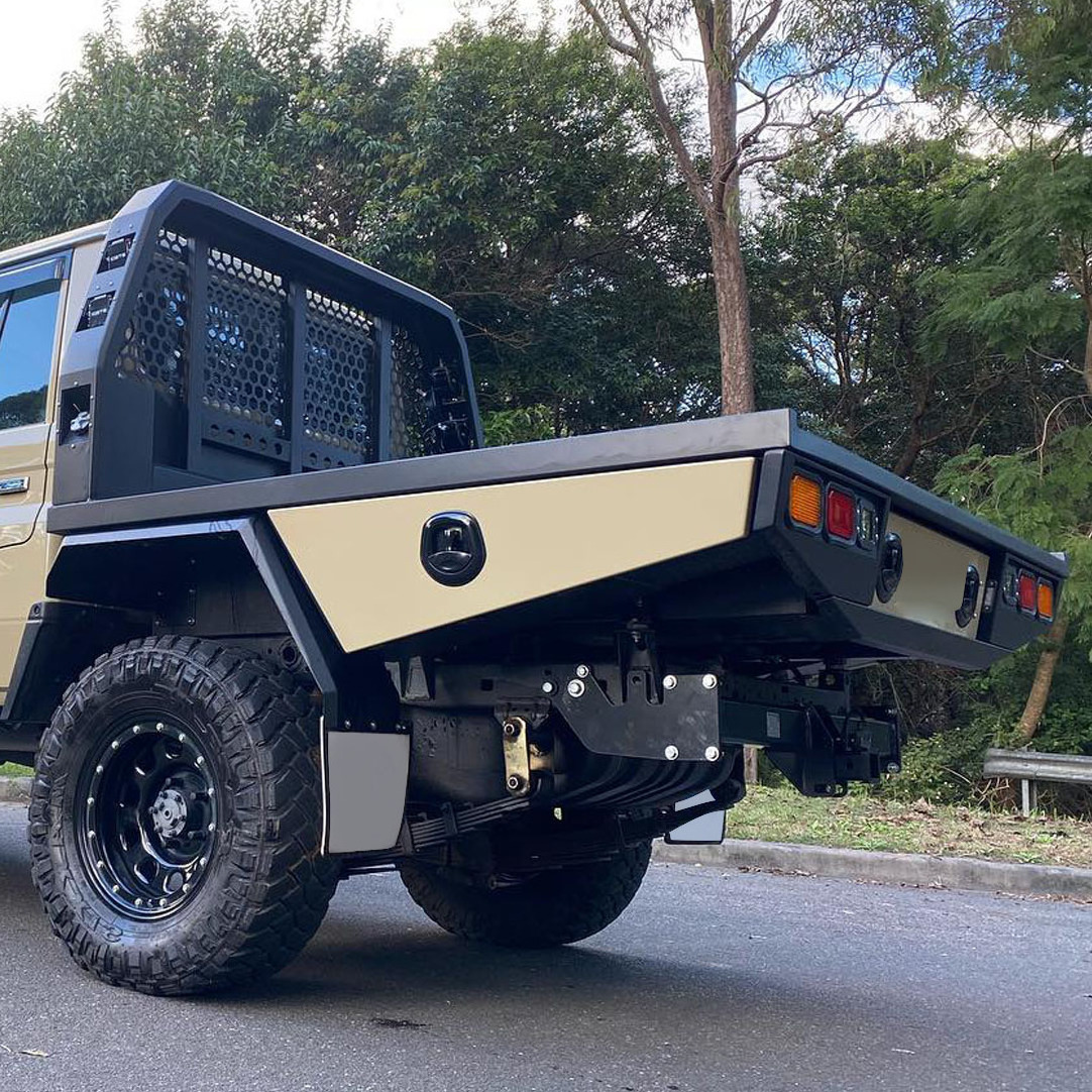 4x4 Hilux Truck Toolboxes Aluminium Lift up jack Up Black Alloy Aluminium dual cab UTE Tray Canopy With Dog box