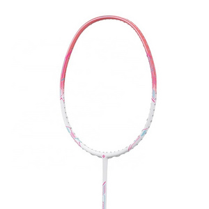 New Design  Lightweight 4U LING MEI C60 Rackets Carbon Fiber Lady Badminton Rackets