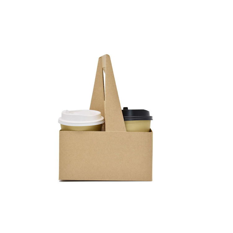 International Standard Custom 2 Cups Corrugated Paper Cup Holder For Coffee