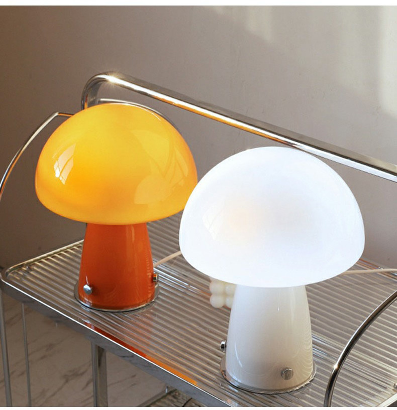 Minimalism Mushroom Table Lamp Ornament Light E27 for Livingroom Bedside Study Hotel Decoration Bulbs and Lamp Sold Separately