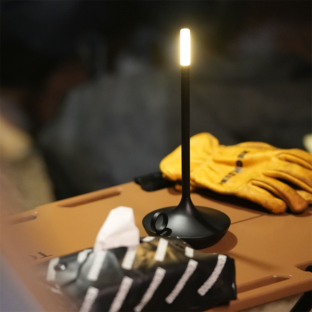 Lingmeng LED candlelight camper table lamp rechargeable camper warm light candle lamp dinner atmosphere table lamp