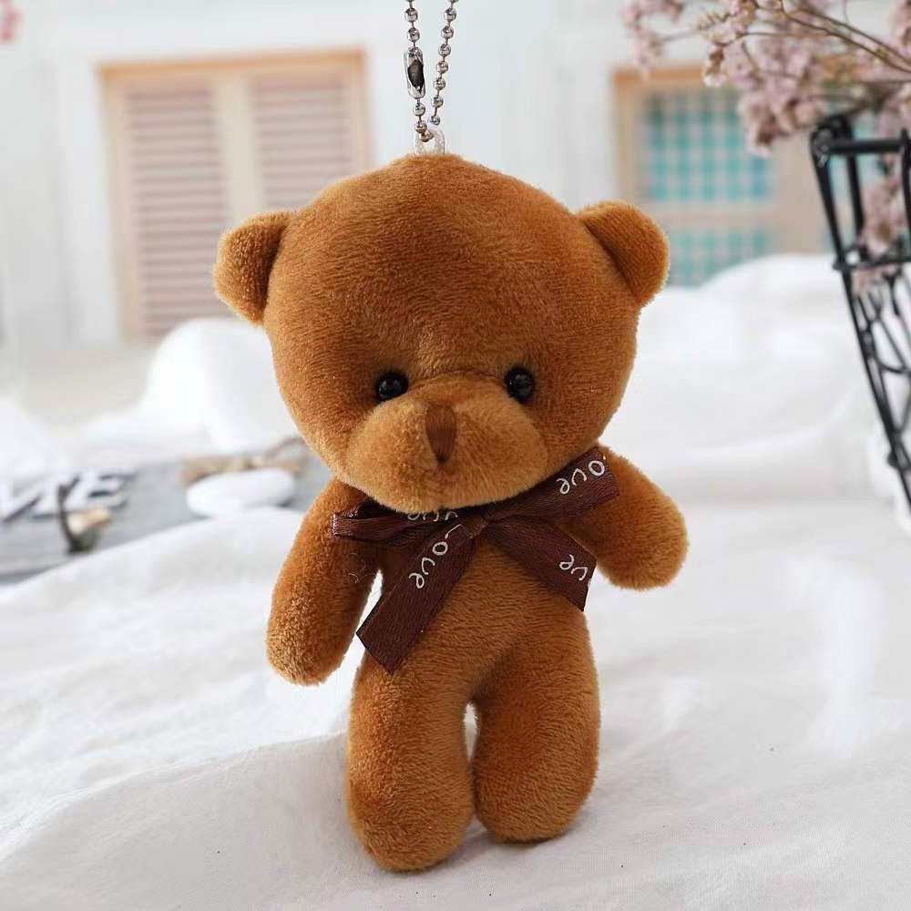 Teddy Bear Plush Toy conjoined bear doll teddy bear toy gift factory filled animal Key Chain Pendant