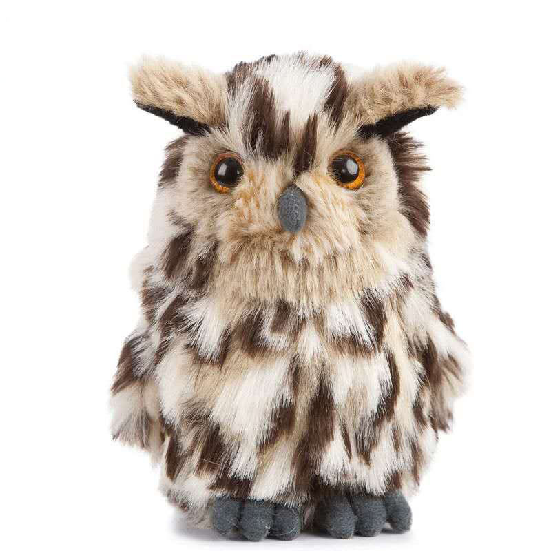 Nature Lifelike Owl Soft Cuddle Plush Stuffed Realistic Bird Toy Plush Vivid Owl Animal Stuffed Birds