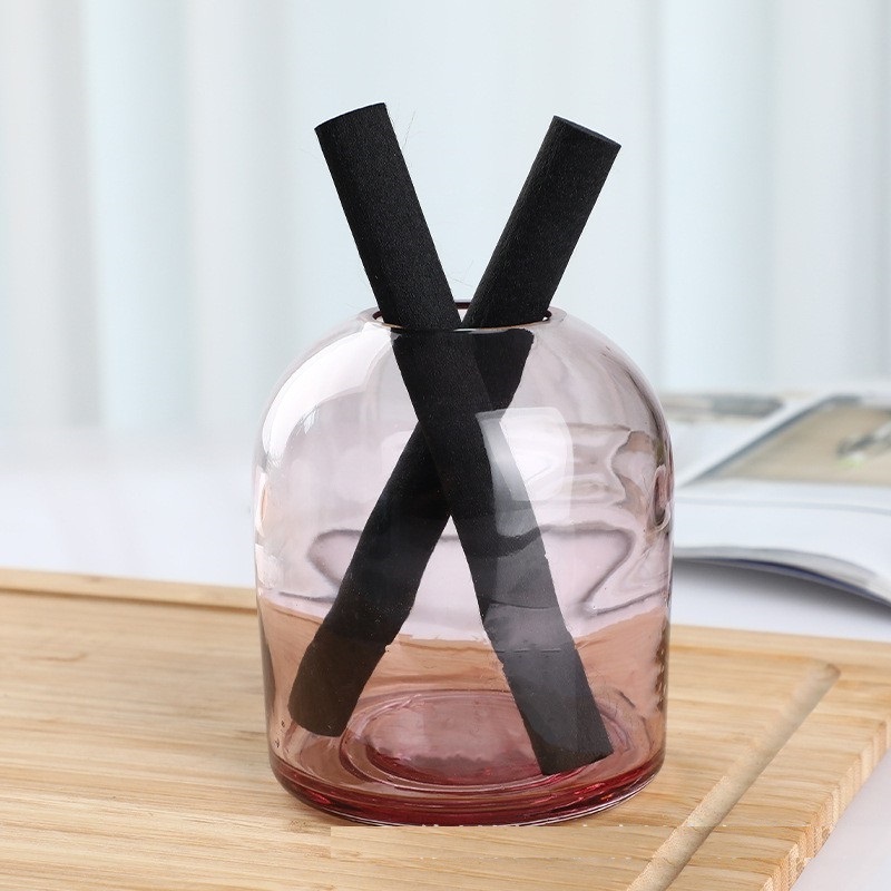 New Design Empty Multi-color Unique Shape Essential Oil Glass Perfume Aromatherapy Reed Diffuser Bottle