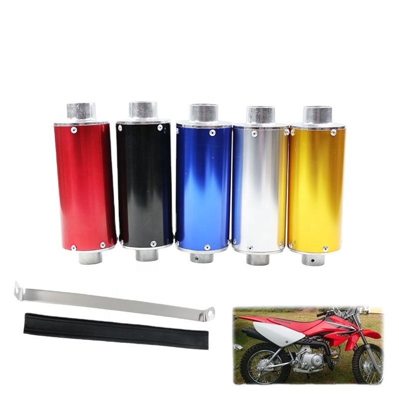 LINGQI Racing Metal 28mm Flat Mouth Exhaust Muffler  Exhaust Pipe  For CRF50 XR50 CRF50F SSR SR70 Motorcycle Part