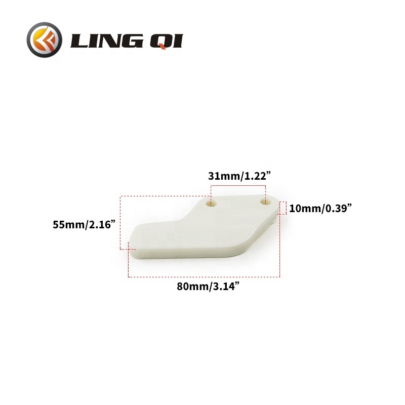 LING QI Motorcycle Chain Runner Protector Swing Arm Chain Guide Slider Runner For 110cc 125cc 140cc PIT Dirt Bike