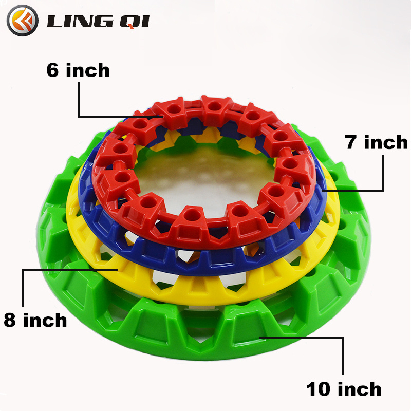 LING QI 6 Inch Wheel Trim Hub Protection Decor Rim  Karts Plastic Cover Tires For Go Kart