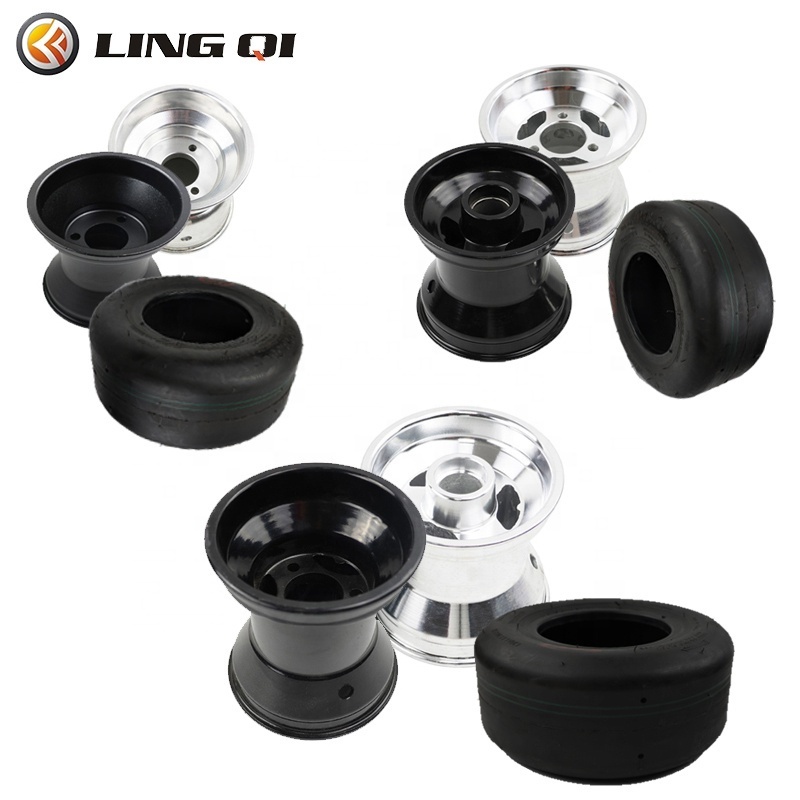 LINGQI Dirt Pit Bike Spare Parts Rubber Front Wheel Tire For Karting Cycle Drift Car Accessories High Quality Tyre