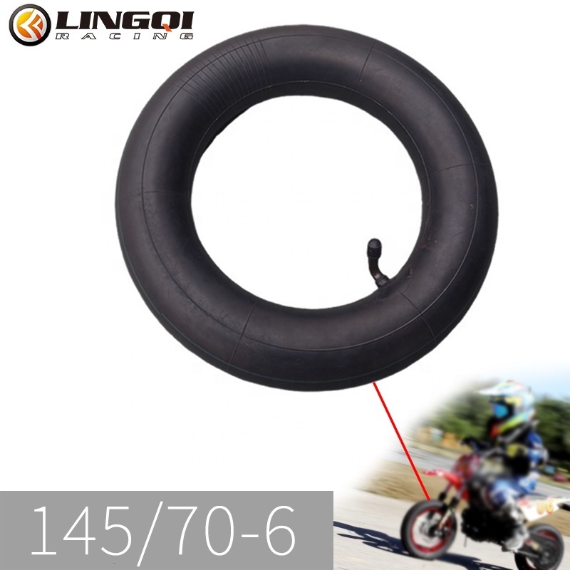 LING QI Bent Valve Stem Inner Tyre 145/70-6 Lawn Mower Tire For ATV 4 Wheelers Go Kart Quad Pocket Bike