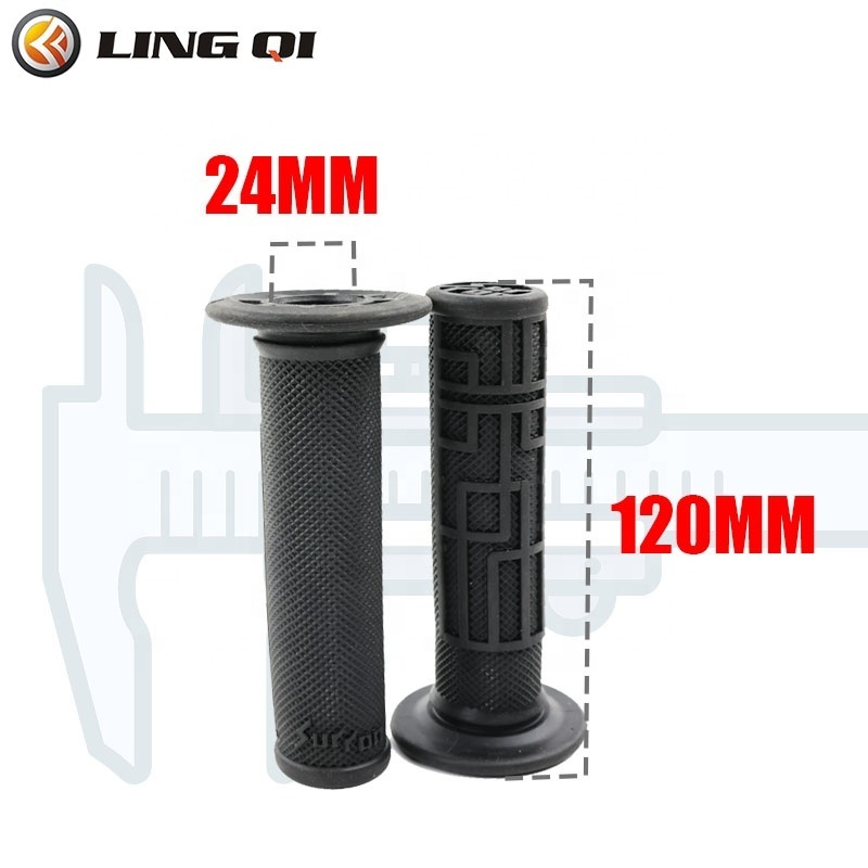 LINGQI Racing Motorcycle Original Rubber Grip Rubber Sleeve Throttle Handlebar Glue For SUR RON Motorcycle Spare Parts