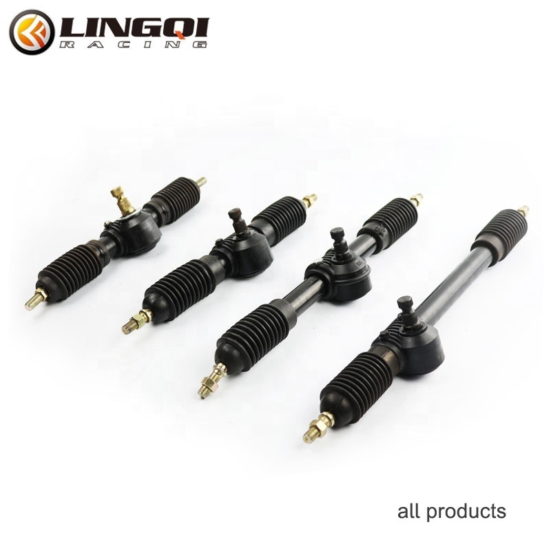 LING QI Power Steering Gear Shaft Rack Pinion Knuckle Tie Rod Gear Rack and Pinion For ATV Go Kart Buggy Quad Bike parts